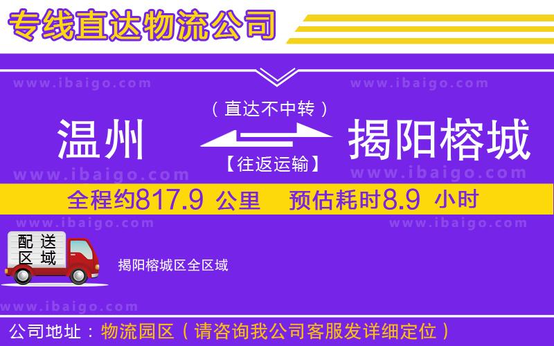 溫州到揭陽榕城區(qū)貨運專線